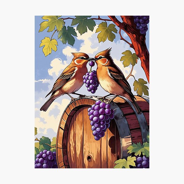 Item preview,  Two for the Vineyard – A Grape Shared in Song designed and sold by Deezyned.