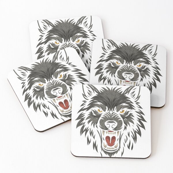 Item preview, scary wolf designed and sold by Chahika Designs.