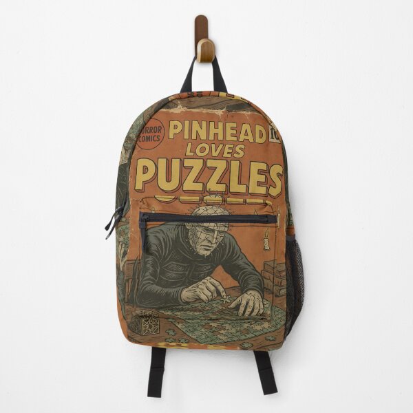 Item preview, Pinhead loves puzzles  - Classic Horror Movie Parody designed and sold by bapupa.