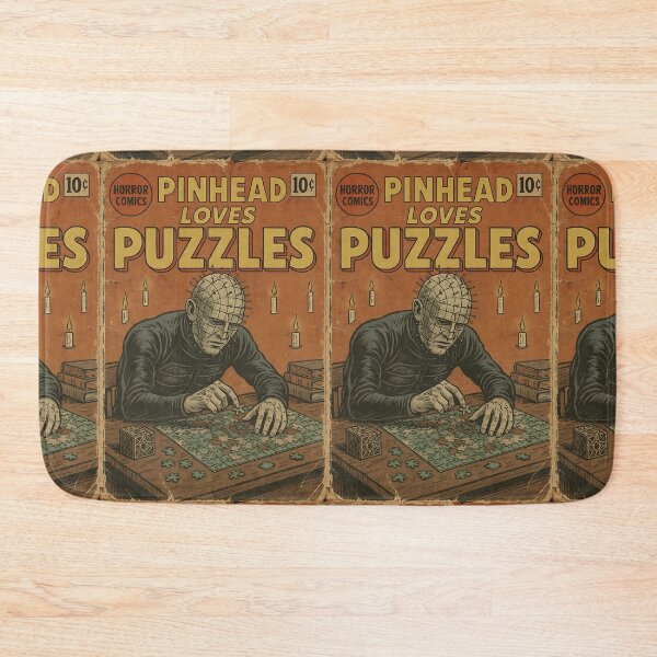 Item preview, Pinhead loves puzzles  - Classic Horror Movie Parody designed and sold by bapupa.