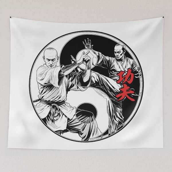 Item preview, Shaolin Kung Fu Monk Yin Yang Chinese Mixed Martial Arts designed and sold by GrandeDuc.
