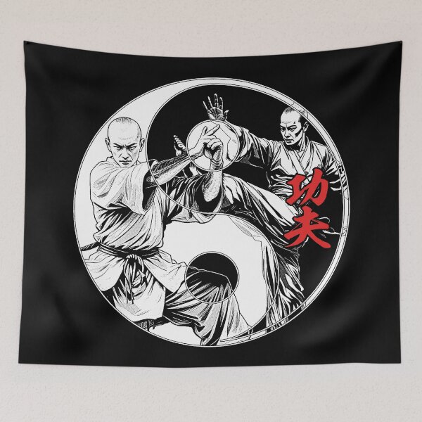 Item preview, Shaolin Kung Fu Monk Yin Yang Chinese Mixed Martial Arts designed and sold by GrandeDuc.