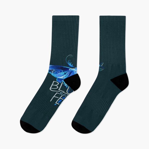 Item preview, Bloom Beyond Fear – Elegant Blue Butterfly & Rose Design designed and sold by JM Language Service.