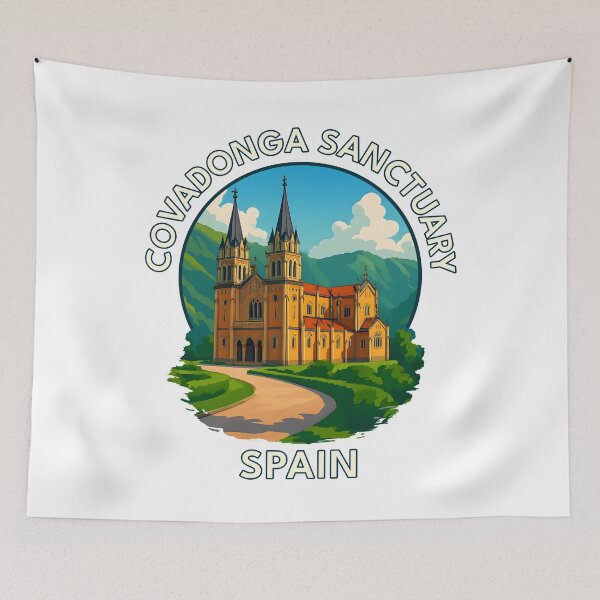 Item preview, Covadonga Sanctuary – Asturias Spain Mountain Basilica designed and sold by inkNext.