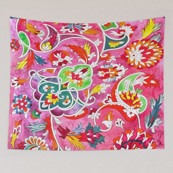 Item preview, Persian Floral Whirl – Hand-Drawn Khatayi & Eslimi Pattern designed and sold by Saba Beig.