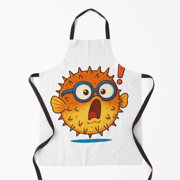 Item preview, Surprised Pufferfish with Glasses designed and sold by Khamique.