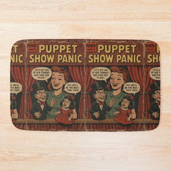Item preview, Puppet Show Panic  - Retro Horror Cover Art designed and sold by bapupa.