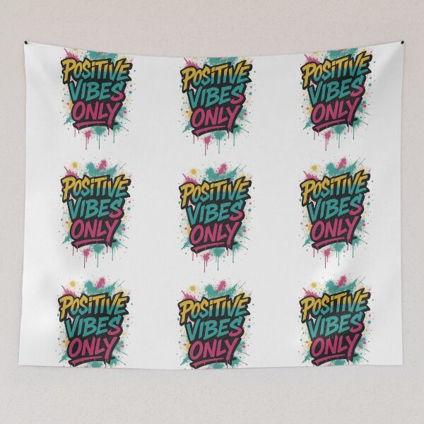 Item preview, Positive Vibes Only Graffiti Art designed and sold by Wear Sculpt.