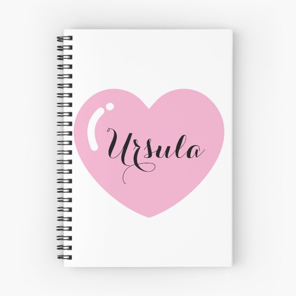 Artikelvorschau, Ursula Name mit rosa Herz entworfen und verkauft von Monika Howarth.