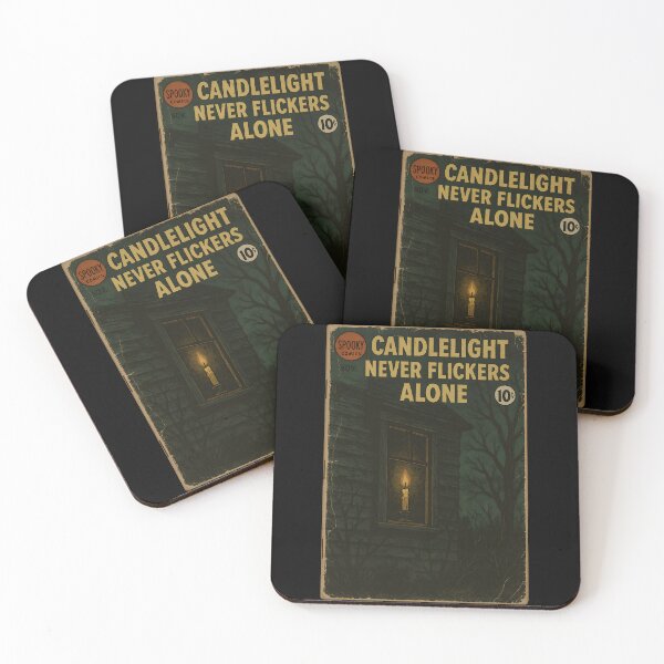 Item preview, Candlelight never flickers alone - Spooky Halloween Cover Art designed and sold by bapupa.