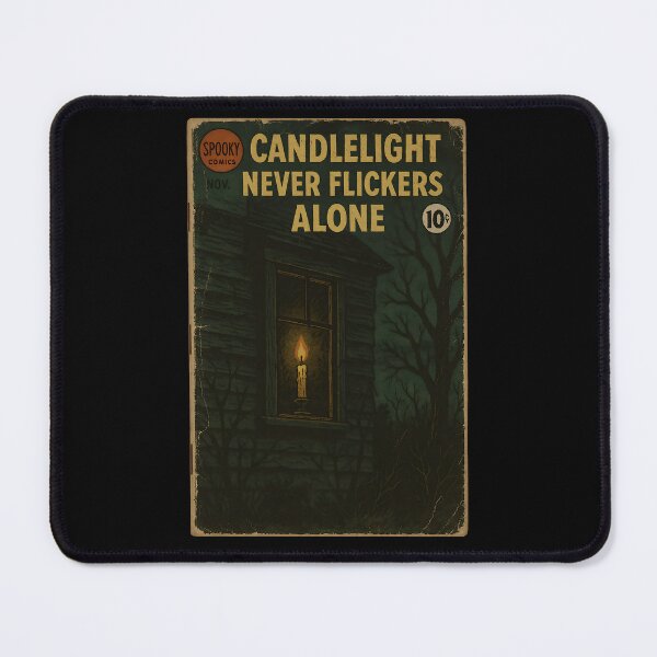 Item preview, Candlelight never flickers alone - Spooky Halloween Cover Art designed and sold by bapupa.