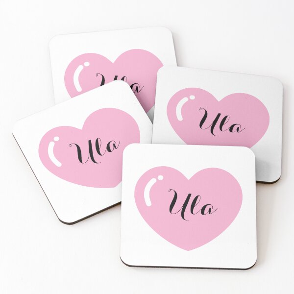 Item preview, Ula Name with Pink Heart  designed and sold by Monika Howarth.