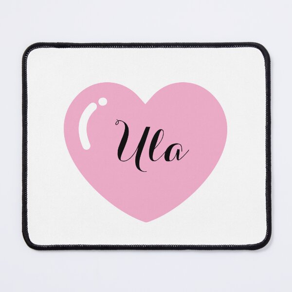Item preview, Ula Name with Pink Heart designed and sold by Monika Howarth.