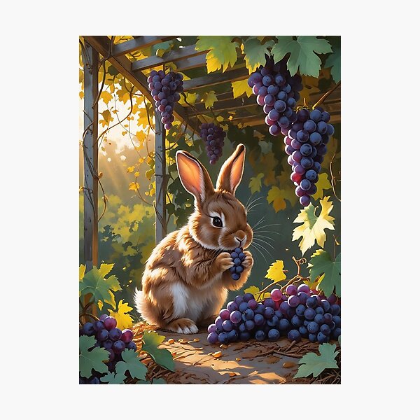 Item preview,  Bunny Under the Vines – Sweet Harvest Secrets designed and sold by Deezyned.
