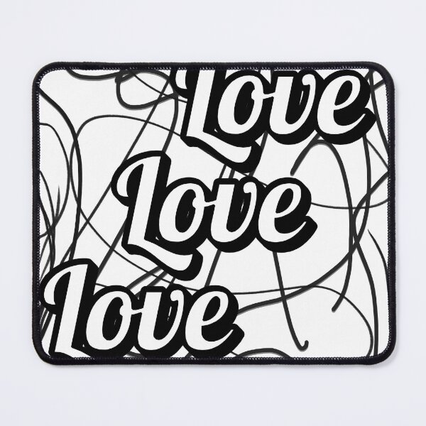 Item preview, Black and White Swirl - Love Love Love designed and sold by camteng.