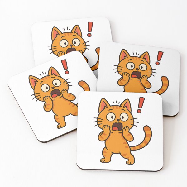 Item preview, Shocked Orange Cat  designed and sold by Khamique.
