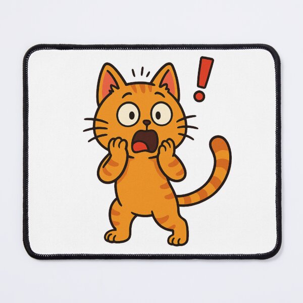 Item preview, Shocked Orange Cat designed and sold by Khamique.