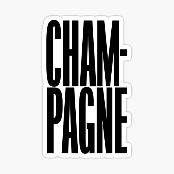 Item preview, Big Champagne designed and sold by Type, Wine, etc..