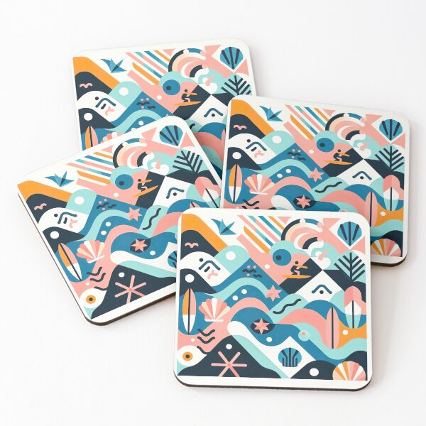 Item preview, Minimalist Geometric Wave Pattern designed and sold by OXARO.