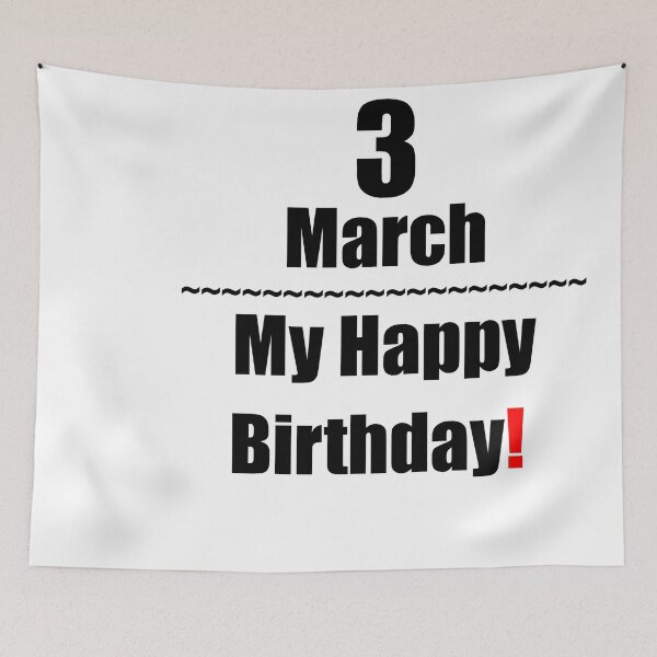 Item preview, 3 March Birthday designed and sold by ariksworld.