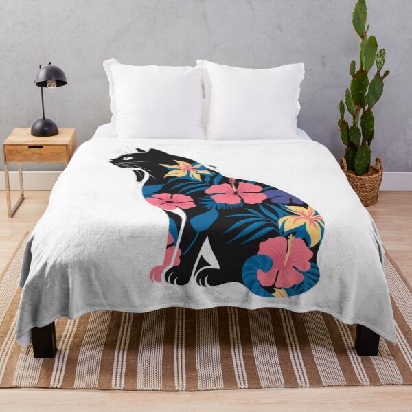 Item preview, Hawaiian Cat Tee with Hibiscus Flowers Hawaii Cat designed and sold by ConceptualVibes.