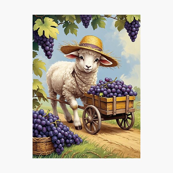 Item preview, The Little Grape Porter – Lamb Tales from the Vineyard designed and sold by Deezyned.