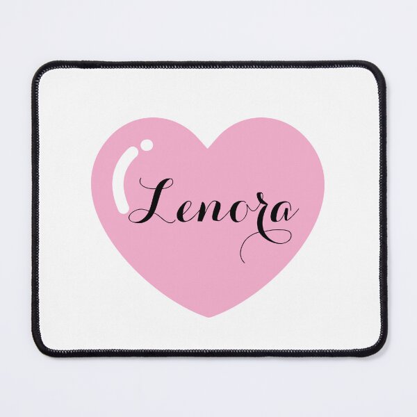 Item preview, Lenora Name with Pink Heart  designed and sold by Monika Howarth.