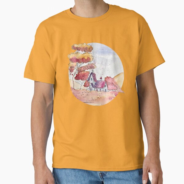 Item preview, Autumn cottage Dreamscape designed and sold by olga-b-draws.