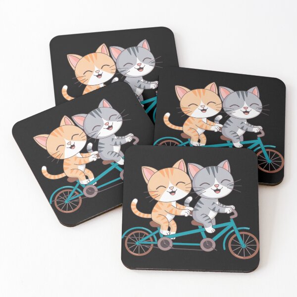 Item preview, Funny Cats love Tandem Bike Costume for Dual Rider designed and sold by ConceptualVibes.