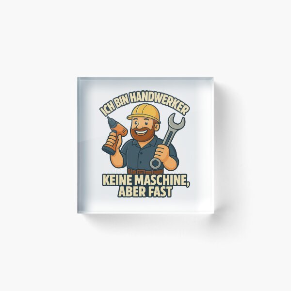Item preview, “I am a craftsman – not a machine, but almost!” designed and sold by Boule1979.