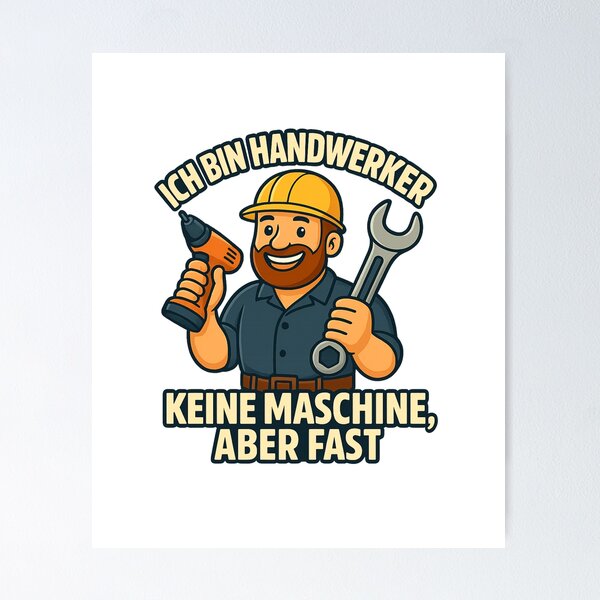 Item preview, “I am a craftsman – not a machine, but almost!” designed and sold by Boule1979.