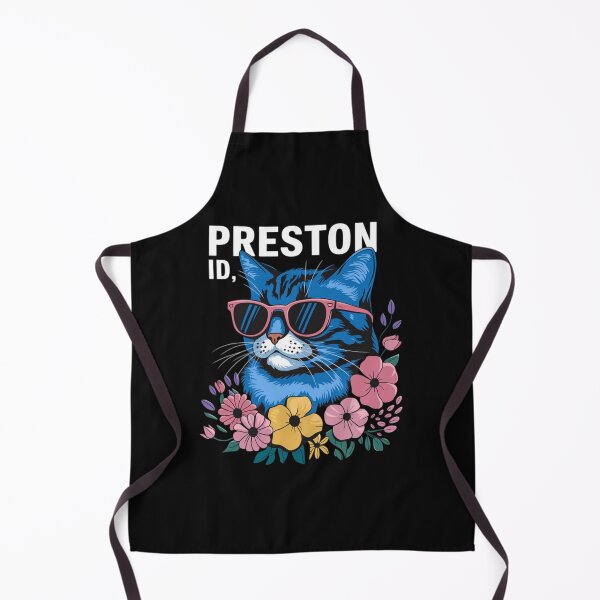 Item preview, Preston Idaho Cat Wearing Sunglasses and Flowers designed and sold by ConceptualVibes.