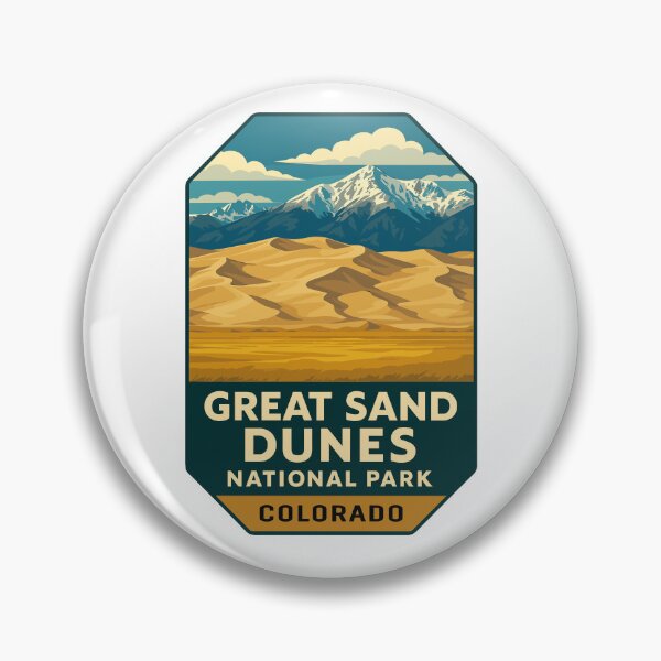 Item preview, Great Sand Dunes National Park Retro Sticker designed and sold by Ismeal Von.