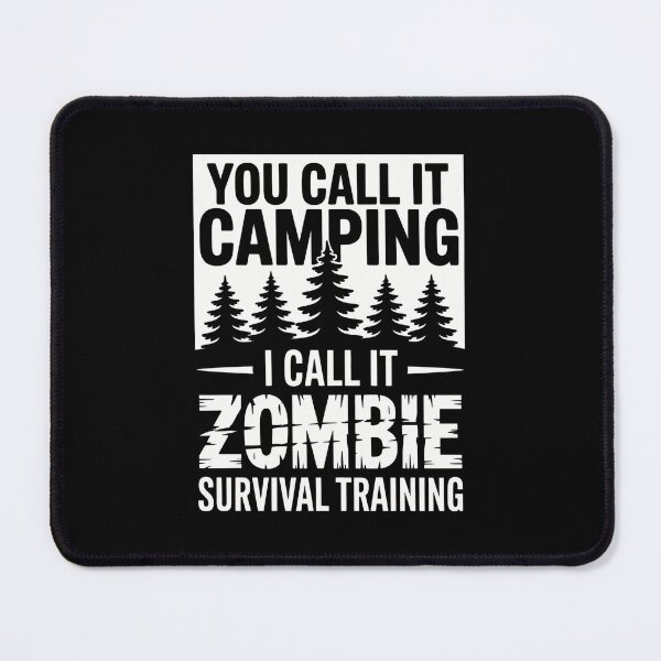 Item preview, Zombie Funny Camping Halloween Joke designed and sold by WalshDrawnLaugh.