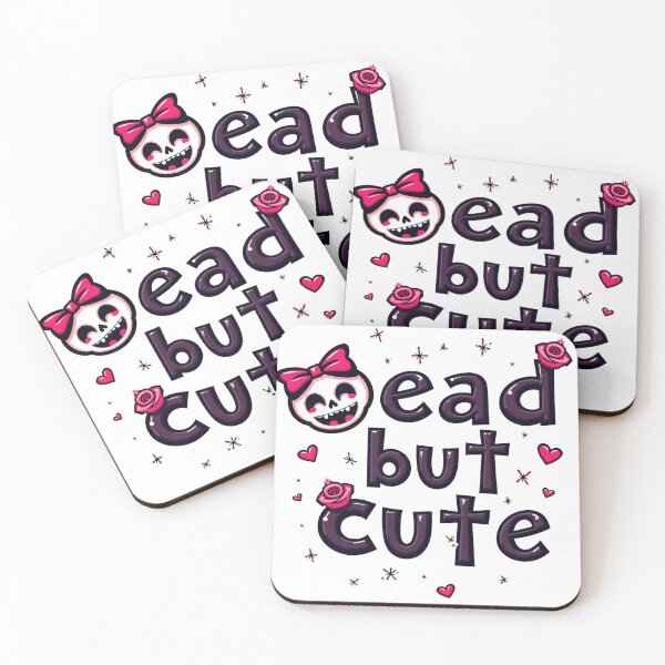 Item preview, Dead But Cute Pink Bow Skull Kawaii Halloween Illustration designed and sold by Mimoshi ⭐⭐⭐⭐⭐.
