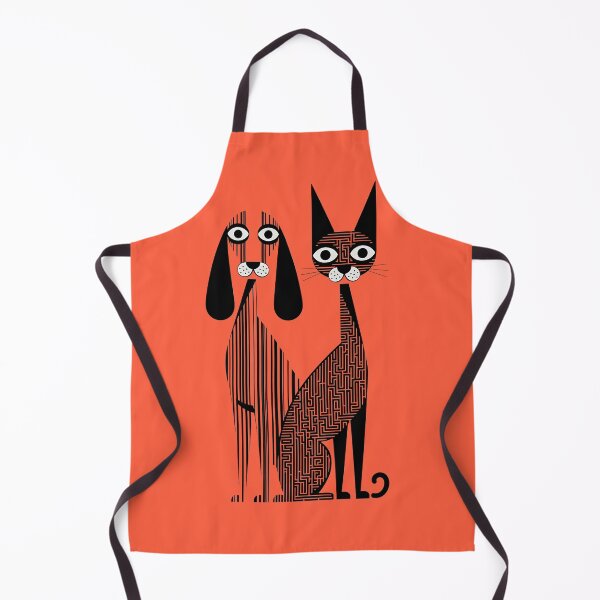 Item preview, Barcode Dog & Maze Cat – Stylish Black and White Art for Tech and Cat Lovers designed and sold by RAZ1995.