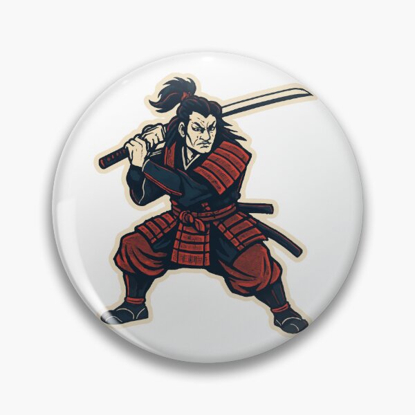 Item preview, Fierce Samurai Warrior in Scarlet Armor-Original designed and sold by MonStock.
