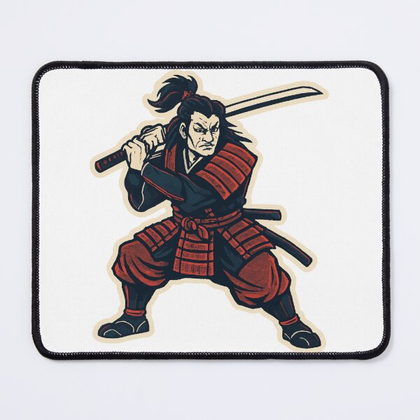 Item preview, Fierce Samurai Warrior in Scarlet Armor-Original designed and sold by MonStock.