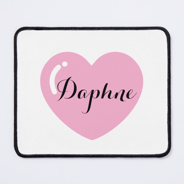 Item preview, Daphne Name with Pink Heart designed and sold by Monika Howarth.
