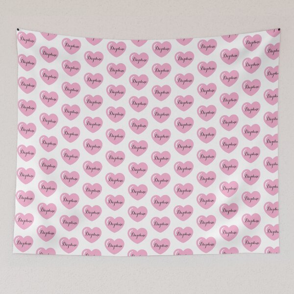 Item preview, Daphne Name with Pink Heart  designed and sold by Monika Howarth.