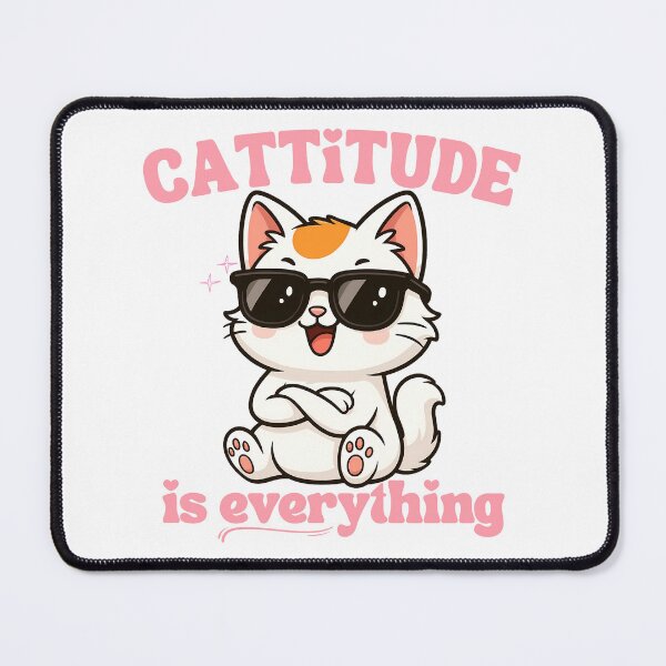 Item preview, Cattitude Is Everything Kawaii Cat Lovers designed and sold by thebest-2studio.