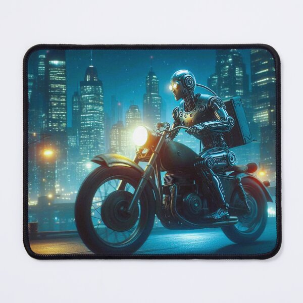 Item preview, robot and classic motorcycle designed and sold by Dogandesighn.