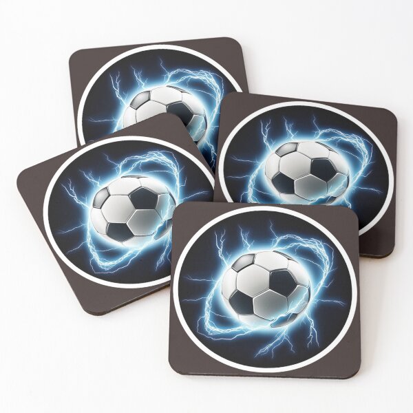 Item preview, Electric Lightning Football in Mid-Air designed and sold by PrintBreeze.