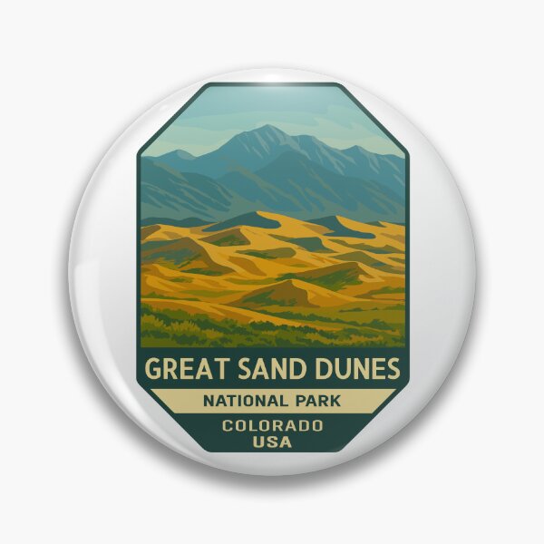 Item preview, Great Sand Dunes National Park Retro Sticker designed and sold by Ismeal Von.
