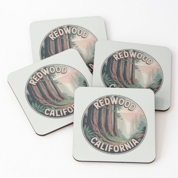 Item preview, Retro Redwood National and State Parks California Sticker designed and sold by Horizon Tales.