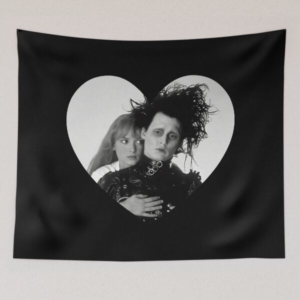 Item preview, Edward Scissorhands and Kim Heart 2 in Black and White designed and sold by cemetery girl.