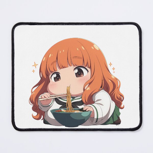 Item preview, Saori Takebe Girls und Panzer Anime Chibi Orange Hair Ramen designed and sold by 108Recordings.