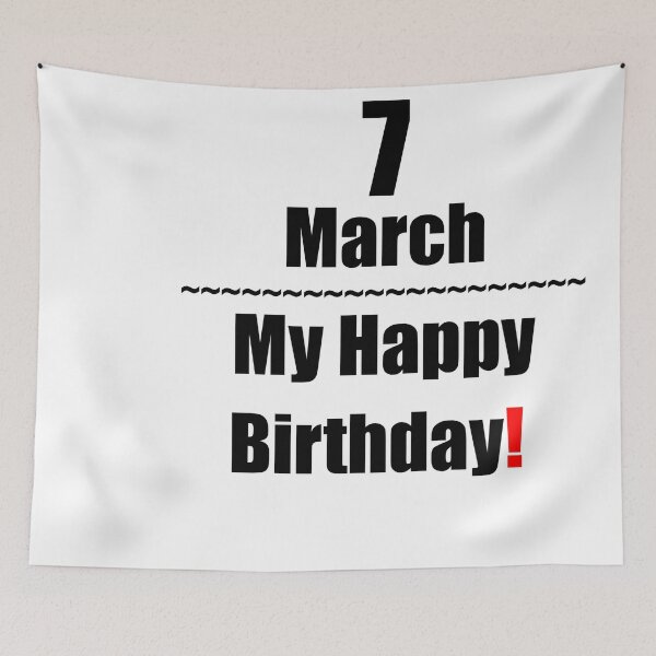Item preview, 7 March Birthday designed and sold by ariksworld.