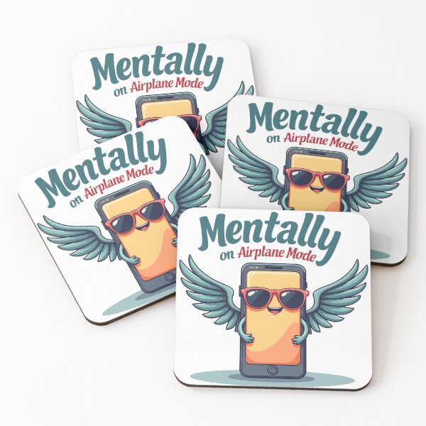Item preview, Mentally on Airplane Mode – Funny Lazy Mood T-Shirt designed and sold by Orriv.
