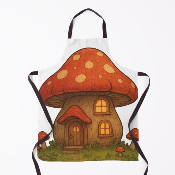 Item preview, Cozy Mushroom Cabin in the Woods designed and sold by RouniBoutique.